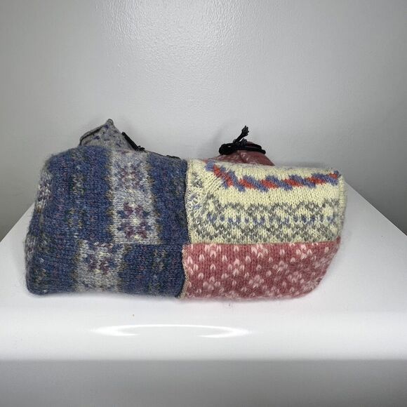 Recycled Collection Susan Todd Knitting Craft Bag Purse Boho Patchwork Cottage - Picture 6 of 6